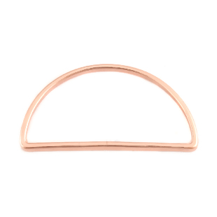Alloy Linking Ring - Half Round (Rose Gold Plated) | The Whimsical Bead