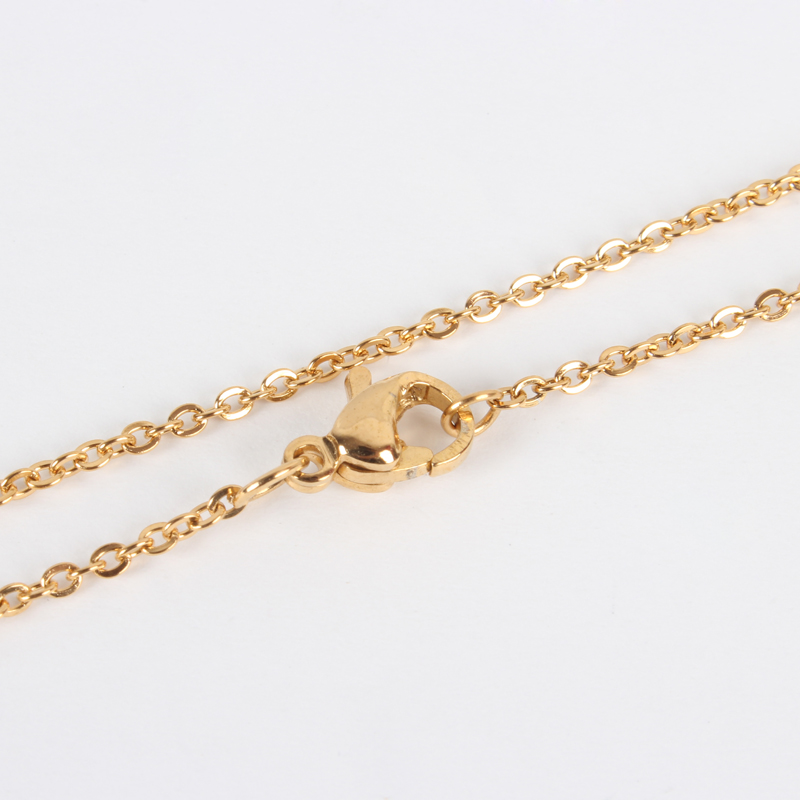 Cable Chain Necklace - 1.5mm | 50cm length (Gold Plated Stainless Steel ...
