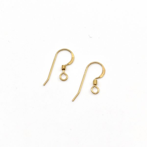 14kt Gold Filled Ear Wire with 3mm Bead - Samuel Findings