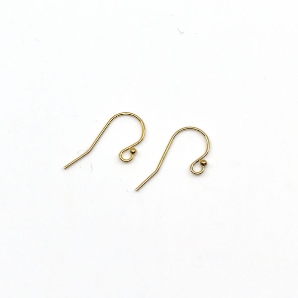 14KT Gold Earring Wires – Mayas Gems